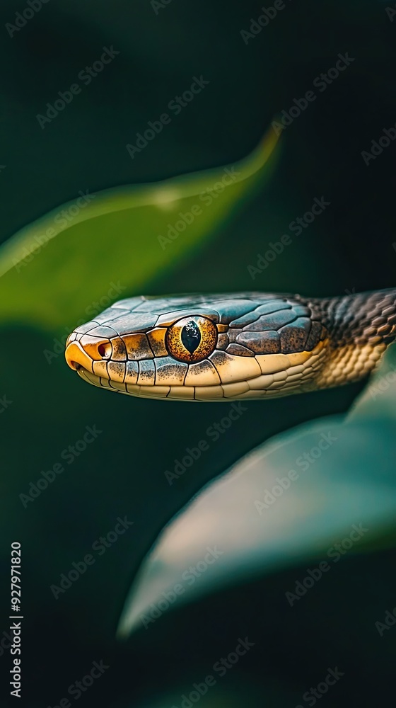 Snake isolated on summer background Snake isolated on summer background