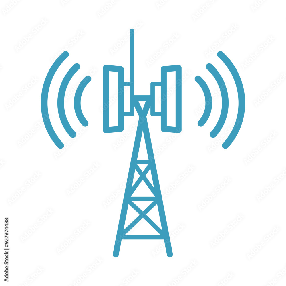 Tower signal icon vector template