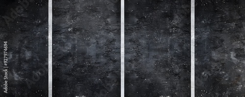 Black Asphalt with White Lines