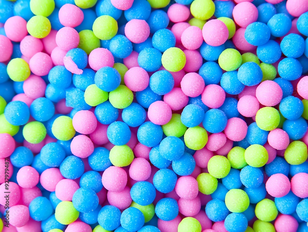 Colorful candy balls in vibrant hues of pink, blue, and green create a fun and lively texture, perfect for sweets and treats. Colorful candy balls in vibrant hues of pink, blue, and green create a fun and lively texture, perfect for sweets and treats.