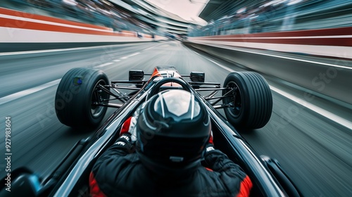 A touring car race pit crew in action, changing tires and adjusting aerodynamics in record time