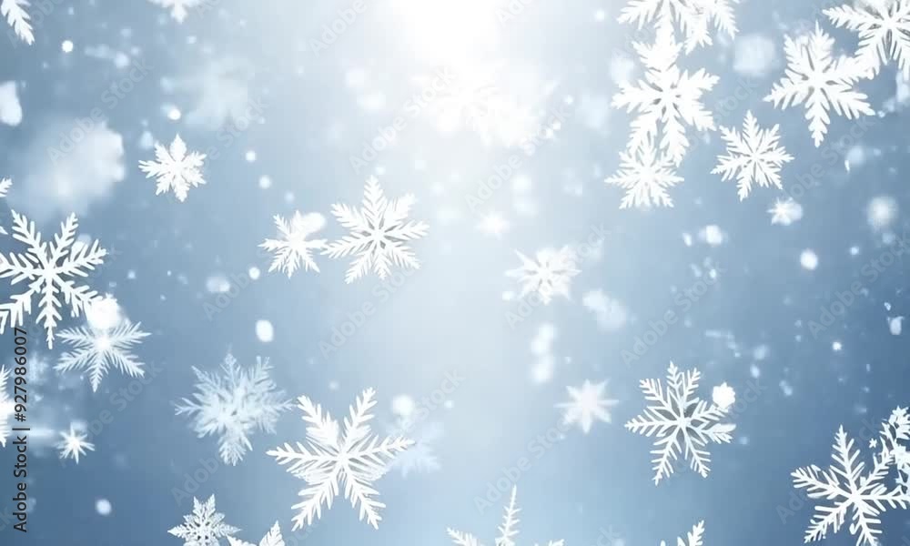 A glitter background with silver sparkles, shimmering like stars. Snowflakes gently falling A glitter background with silver sparkles, shimmering like stars. Snowflakes gently falling