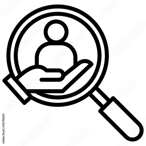 hiring outline icon