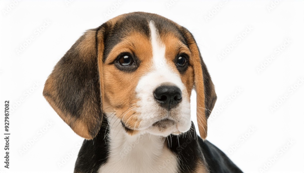 ビーグルの子犬のポートレート(Beagle puppy portrait on white background)
ビーグルの子犬のポートレート(Beagle puppy portrait on white background)