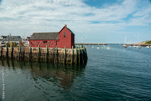 Motif 1 in Rockport, Massachusetts with lobster buoys on wall