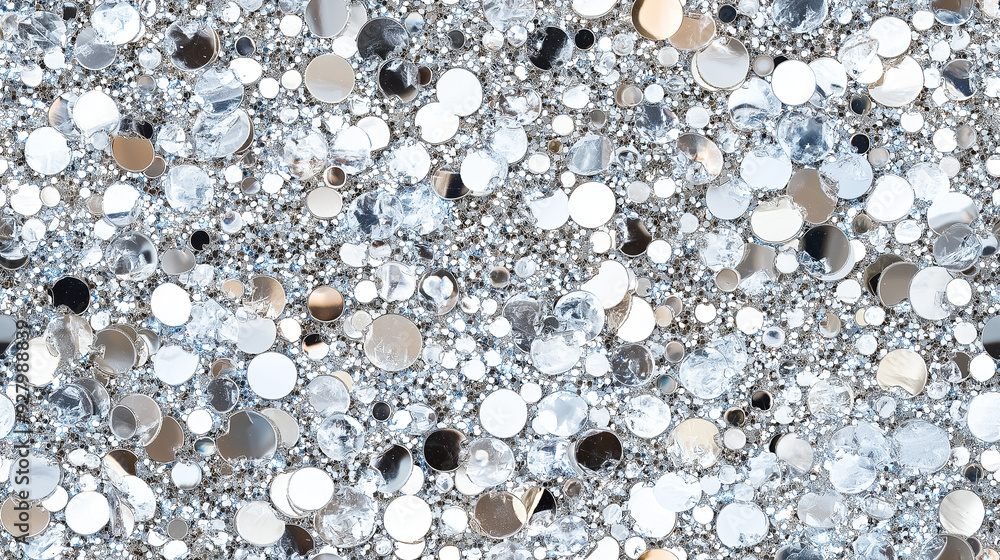 glittering platinum sequin texture with scattered diamond and white accents glittering platinum sequin texture with scattered diamond and white accents