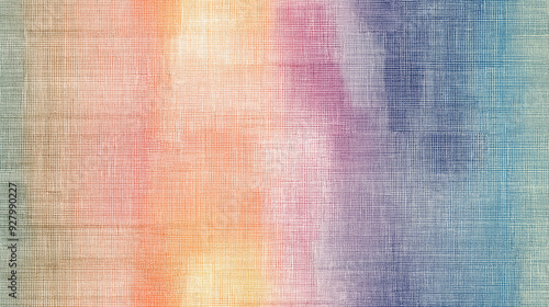 rainbow linen texture, a seamless pattern for textile design or background