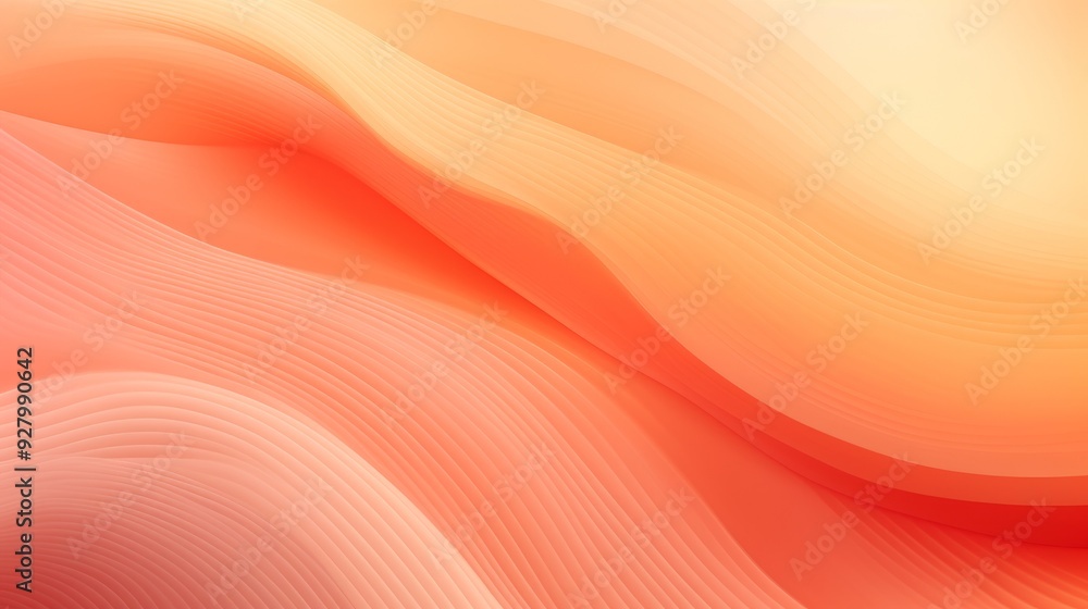 Gentle curves in warm colors blend seamlessly, providing a soothing and tranquil atmosphere Gentle curves in warm colors blend seamlessly, providing a soothing and tranquil atmosphere