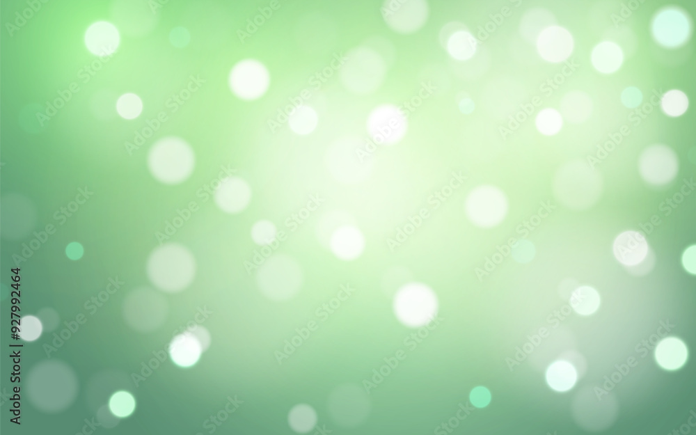 Serene Green Bokeh Glow. Emerald Light Harmony, Background decoration Serene Green Bokeh Glow. Emerald Light Harmony, Background decoration