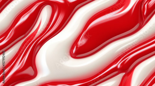 whimsical candy cane stripe texture in vibrant red and white