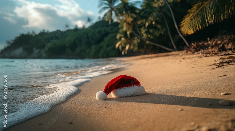 Santa Hat in Paradise: A Tropical Christmas Santa Hat in Paradise: A Tropical Christmas