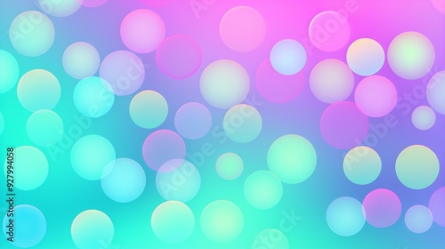 A vibrant background showcases soft pastel circles blending seamlessly, creating a dreamy and colorful atmosphere perfect for design