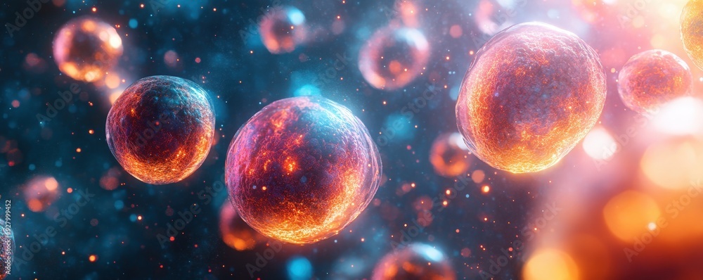 Absorption of vital minerals in human cells, flat design illustration Absorption of vital minerals in human cells, flat design illustration