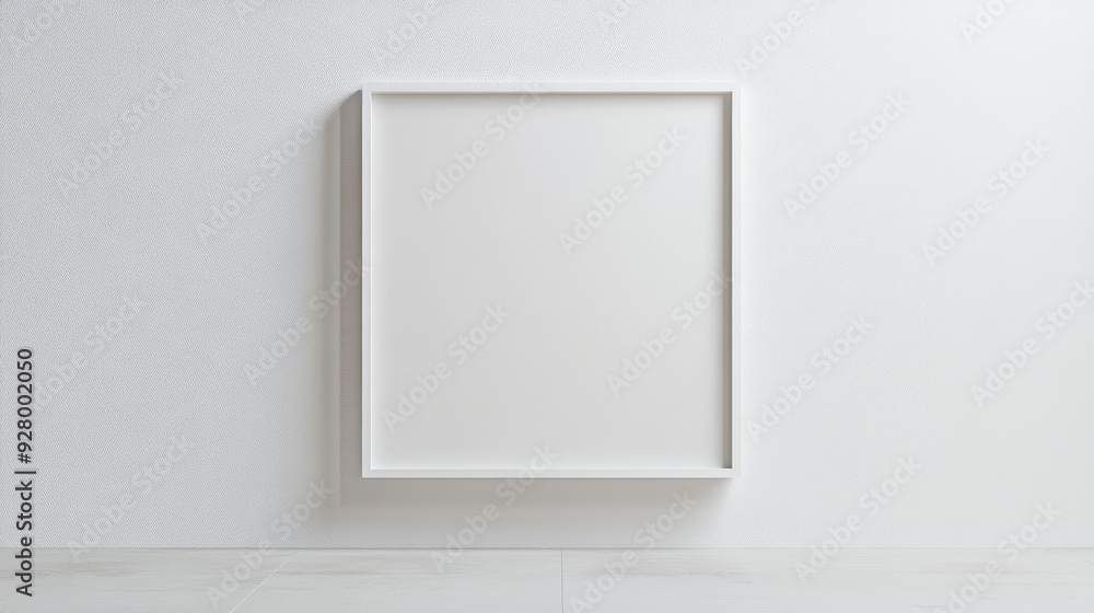 White picture frame on white background White picture frame on white background