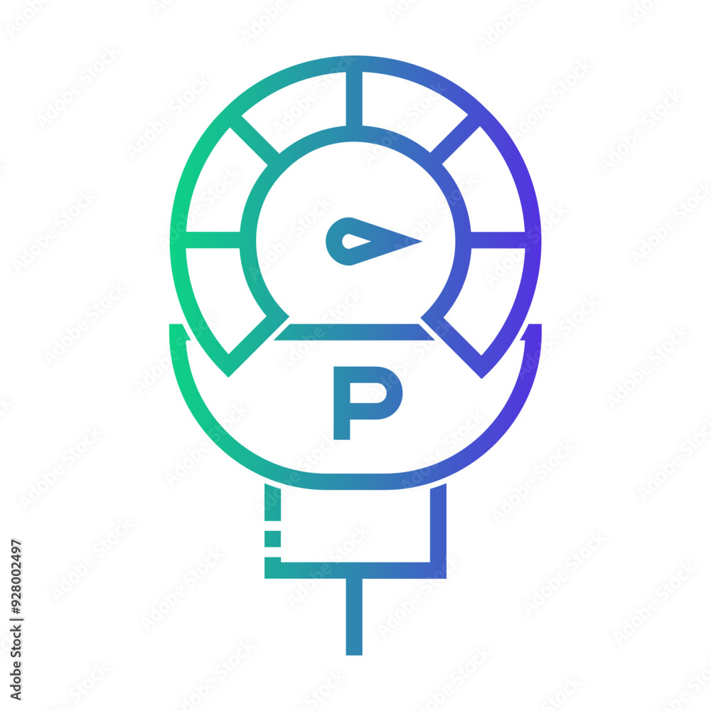 high pressure Line Gradient Icon high pressure Line Gradient Icon