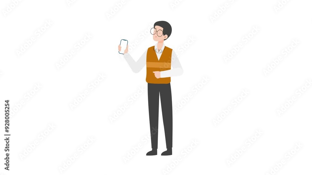 Man Showing Smartphone Man Showing Smartphone