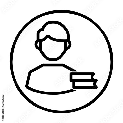 librarian profile Line Icon