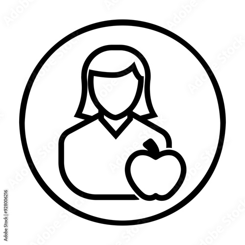 nutritionists profile Line Icon