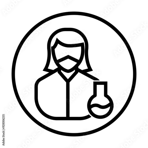 researcher profile Line Icon