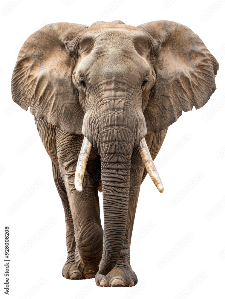 Obraz premium African Elephant Standing Front