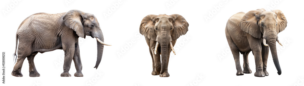 Fototapeta premium African Elephant Standing Gracefully collection
