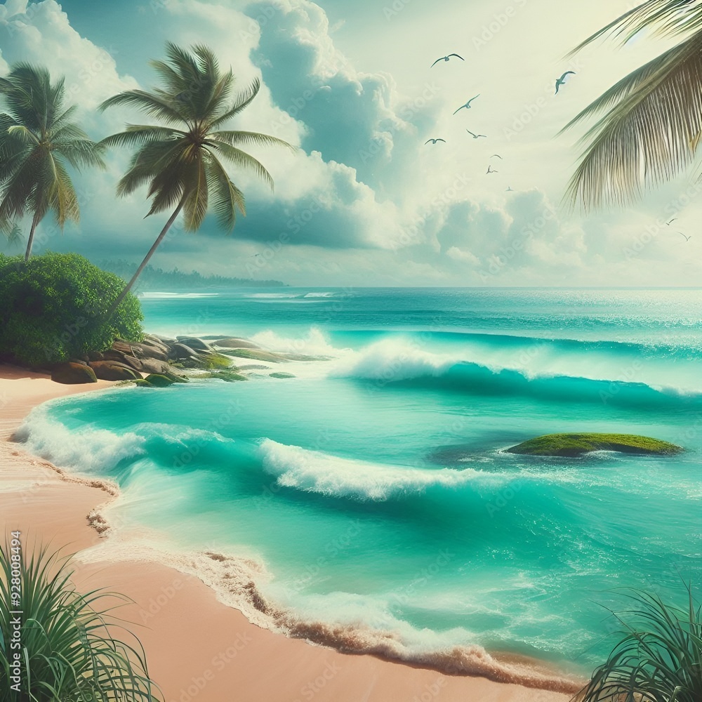 Fototapeta premium Tropical Serenity