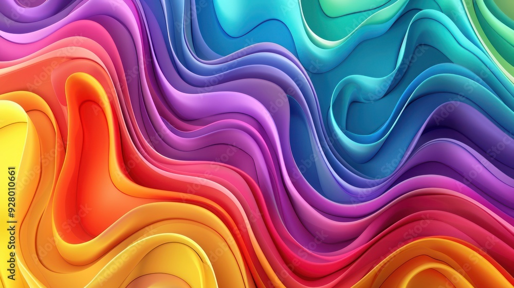 Abstract Colorful Waves Abstract Colorful Waves