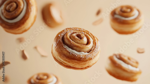 Delicious Freshly Baked Cinnamon Rolls with Sugar Glaze