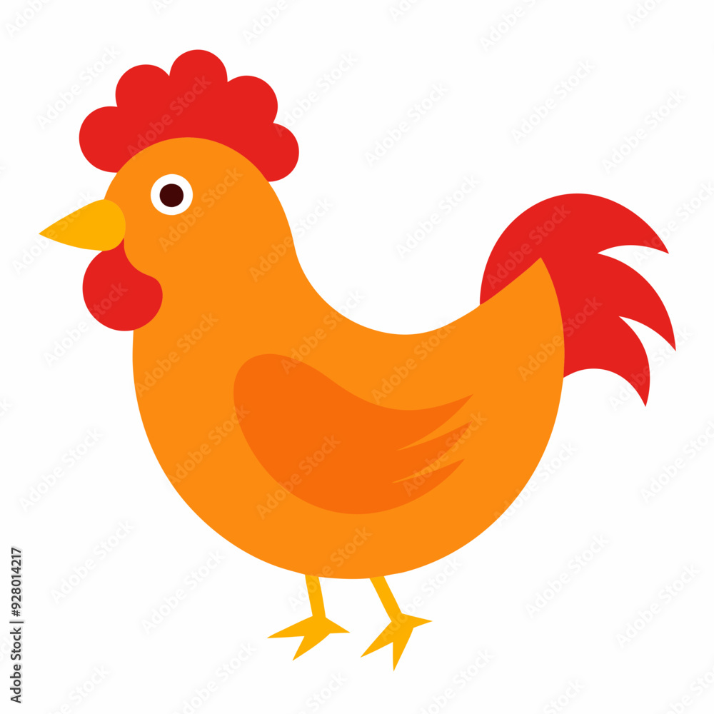hen and chicken isolated on white, chicken vector illustration, pet vector art, Chicken silhouette, animal vector icon, rooster line art,eps
