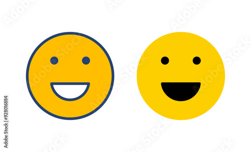 smile icon vector. smile emoticon icon. feedback