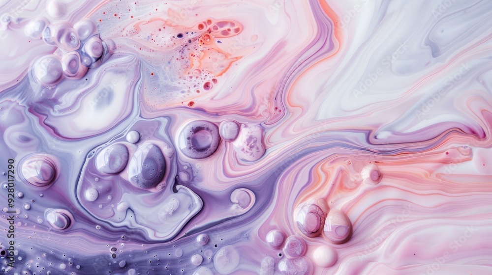 Abstract fluid art featuring soft pink and lavender swirls, creating a dreamy and ethereal atmosphere. Perfect for creative projects. Abstract fluid art featuring soft pink and lavender swirls, creating a dreamy and ethereal atmosphere. Perfect for creative projects.
