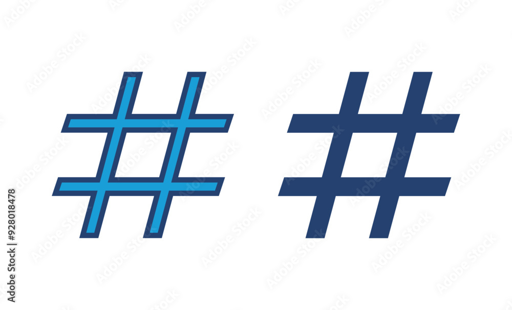 Obraz premium Hashtag icon vector. hashtag symbol