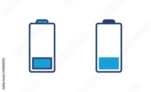 Battery vector icon. battery charge level. battery Charging icon