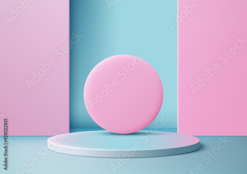 Modern minimalist podium wi...
