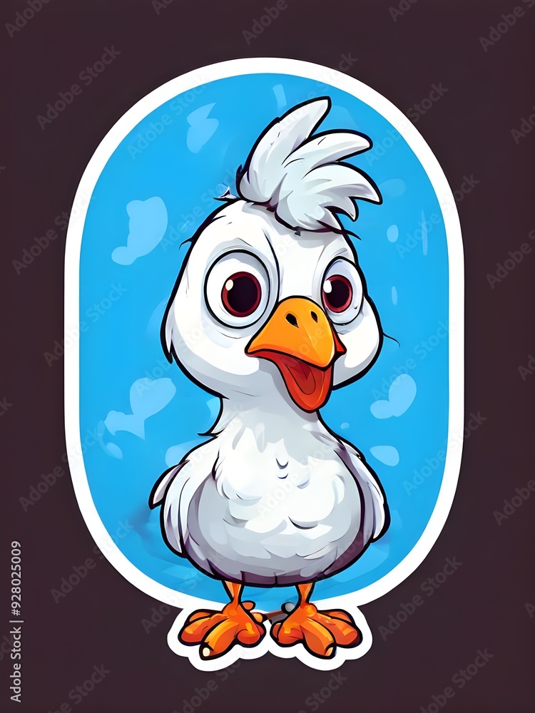 cartoon cute chicken baby sicker cartoon cute chicken baby sicker