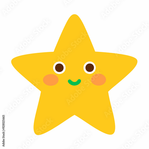 cute star isolated on white, cute star vector illustration, star vector art, star silhouette, Cartoon star vector icon, star line art,eps