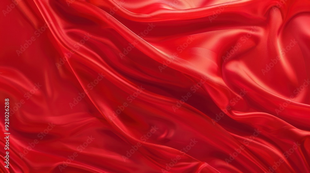 Abstract Red Silk Fabric Background Abstract Red Silk Fabric Background