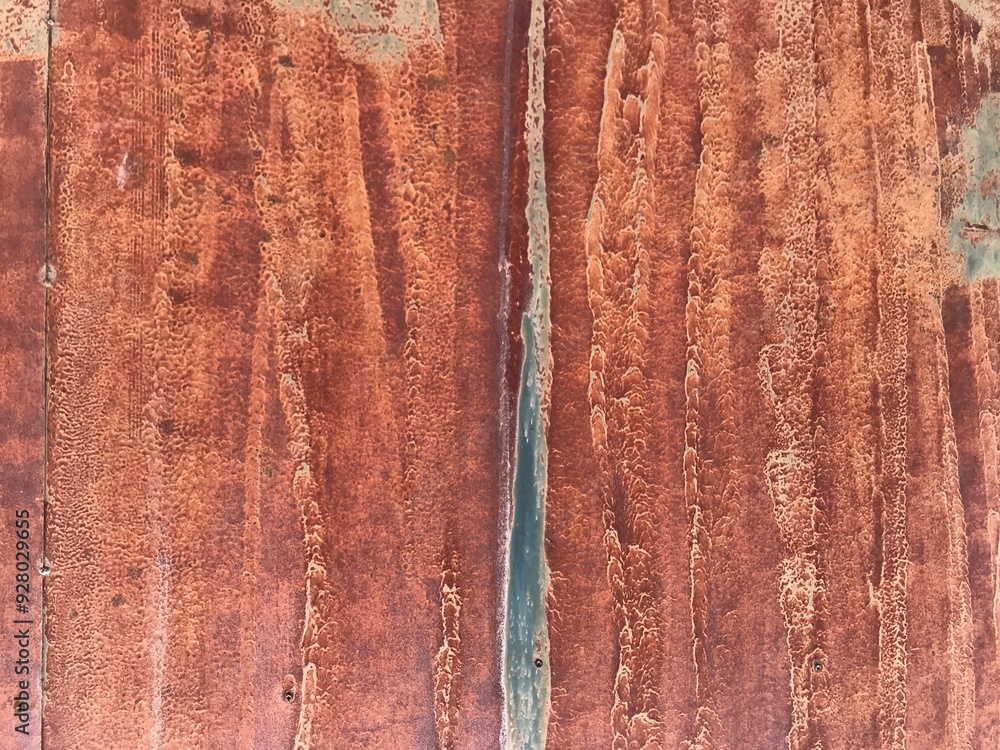 Rusty zinc metal sheet