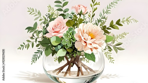 bouquet of flowers in a vase