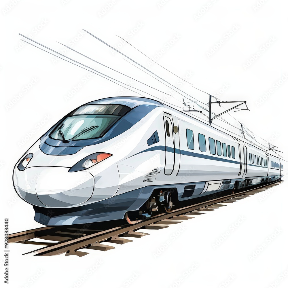 Fototapeta premium the AI Image Generator, Bullet Train