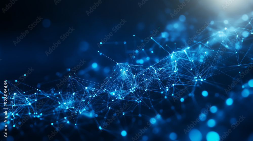 Technology Network Background, Abstract futuristic - Molecules technology with polygonal shapes on dark blue background. digital technology concept. Technology Network Background, Abstract futuristic - Molecules technology with polygonal shapes on dark blue background. digital technology concept.