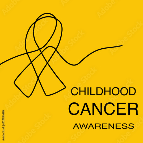 International Childhood Cancer day on February 15, to raise awareness, and to express support for children and adolescents with cancer awareness ribbon