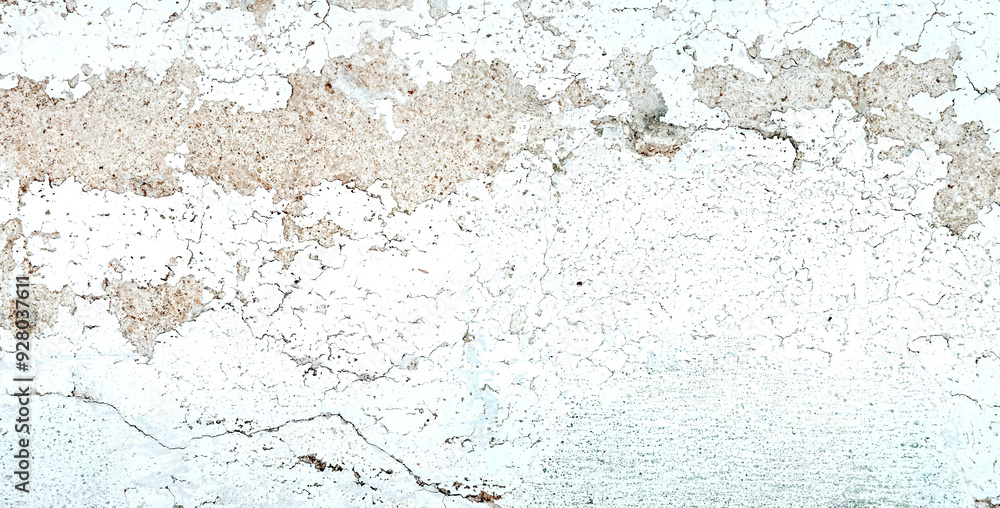 Fototapeta premium Light blue plaster cement rough antique finish for background or backdrop. Textured wallpaper finish.