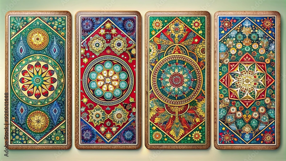 Traditional tarot card deck with colorful and intricate designs, tarot, Marseille, fortune telling, divination, cards Traditional tarot card deck with colorful and intricate designs, tarot, Marseille, fortune telling, divination, cards