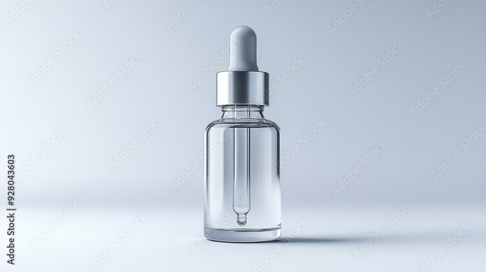 Minimalist glass dropper bottle for skincare Minimalist glass dropper bottle for skincare