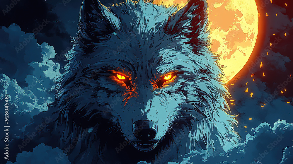wolf howling at night wolf howling at night