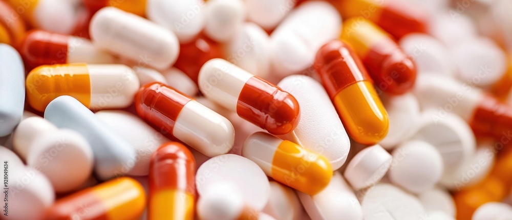 A close-up view of colorful capsules and pills, showcasing various shapes and vibrant colors, perfect for health-related content. A close-up view of colorful capsules and pills, showcasing various shapes and vibrant colors, perfect for health-related content.