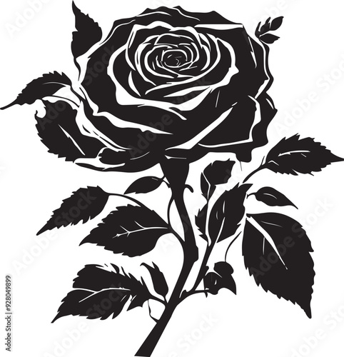 Black Rose Silhouette