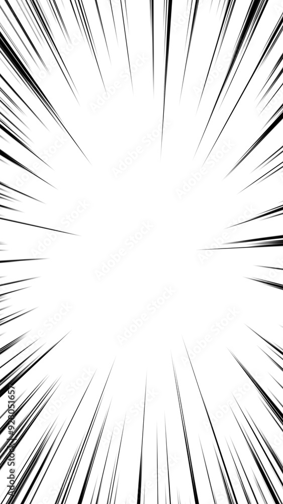 Obraz premium Diffuse lines of manga style