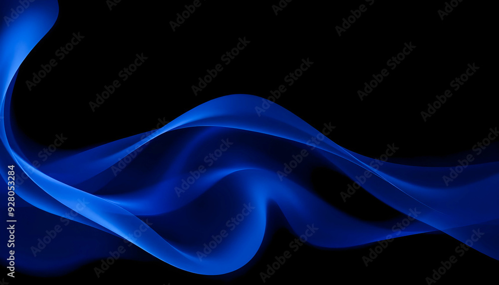 Abstract Blue Wave Light Art Abstract Blue Wave Light Art